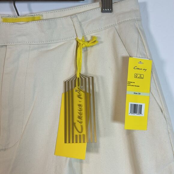 Circus NY by Sam Edelman Low Slung Wide Leg Off white/beige Trousers Sz 30- NWT - Picture 9 of 14